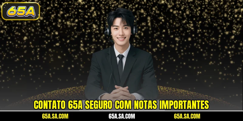Contato 65A seguro com notas importantes