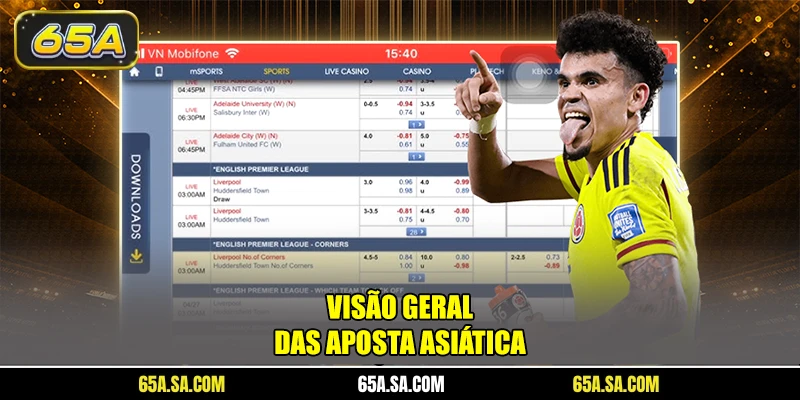 Visão geral das aposta asiática